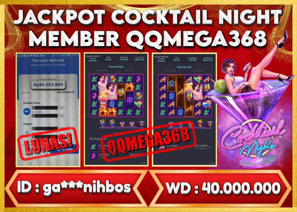 QQMEGA368 JACKPOT Rp 40.000.000 - LUNAS!!!