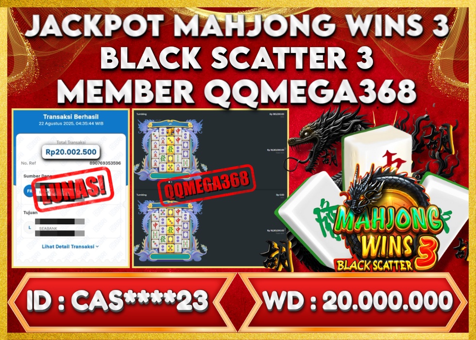 QQMEGA368 JACKPOT Rp 20.000.000  - LUNAS!!!