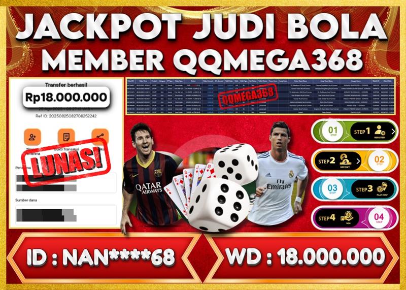 QQMEGA368 JACKPOT Rp 18.000.000 - LUNAS!!!