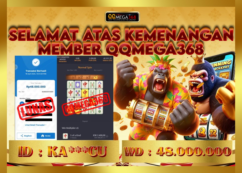 QQMEGA368 JACKPOT Rp 48.000.000 - LUNAS!!!