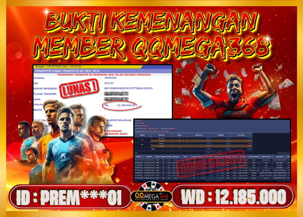 QQMEGA368 JACKPOT Rp 12.185.000 - LUNAS!!!
