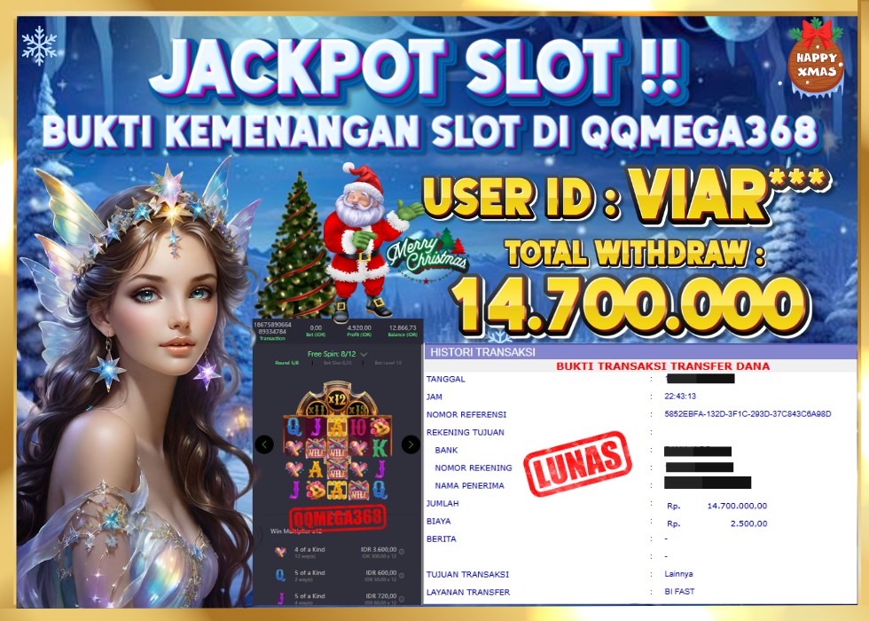 QQMEGA368 JACKPOT Rp 14.700.000 - LUNAS!!!