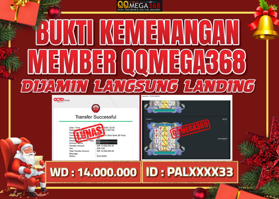 QQMEGA368 JACKPOT Rp 21.000.000 - LUNAS!!!