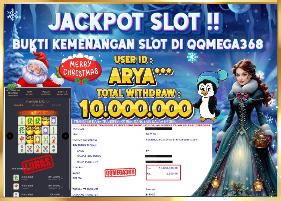QQMEGA368 JACKPOT Rp 10.000.000 - LUNAS!!!