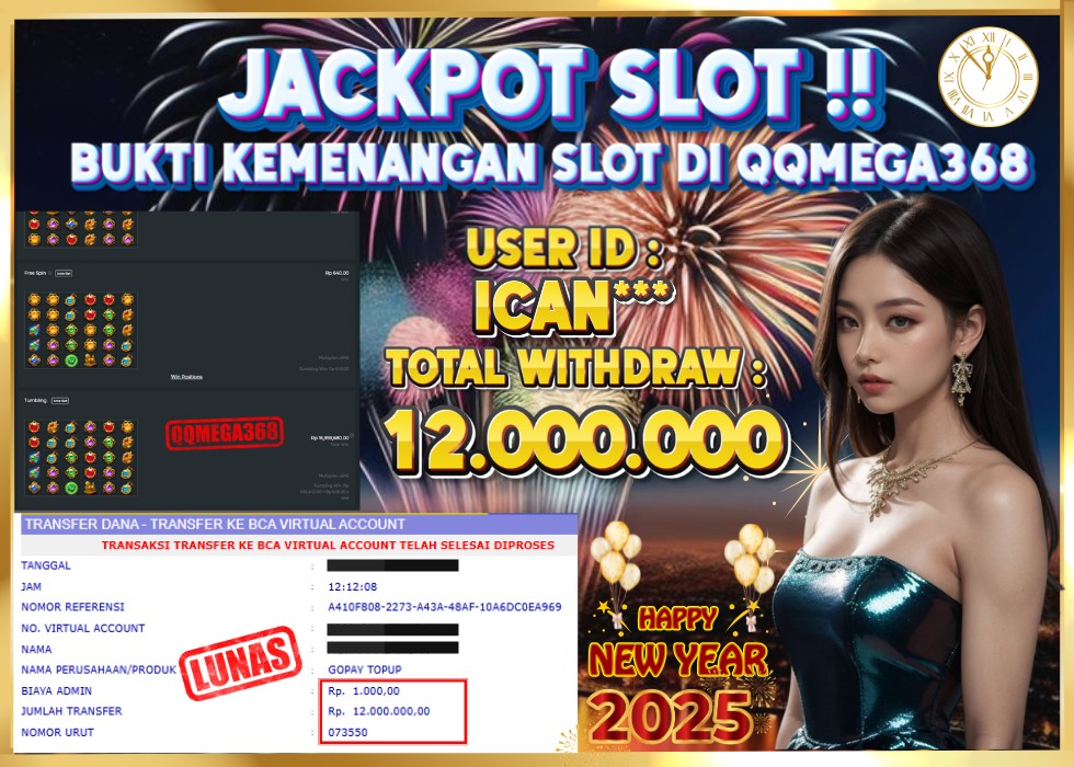 QQMEGA368 JACKPOT Rp 12.000.000 - LUNAS!!!