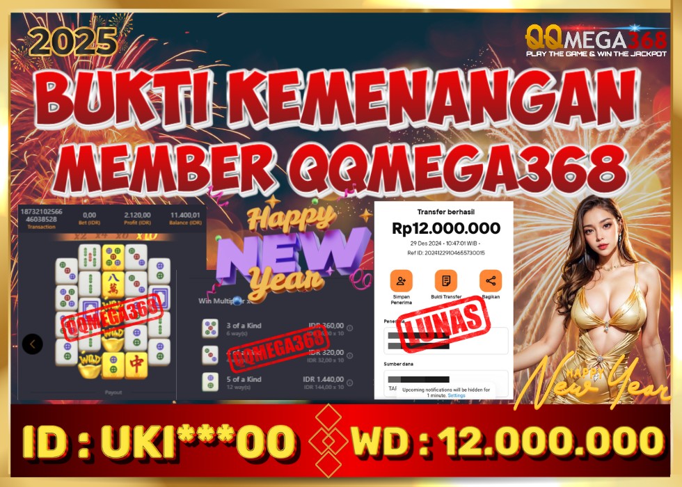 QQMEGA368 JACKPOT Rp 14.500.000 - LUNAS!!!
