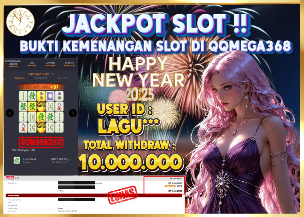 QQMEGA368 JACKPOT Rp 10.000.000 - LUNAS!!!