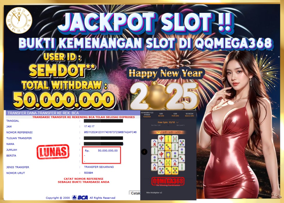 QQMEGA368 JACKPOT Rp 50.000.000 - LUNAS!!!