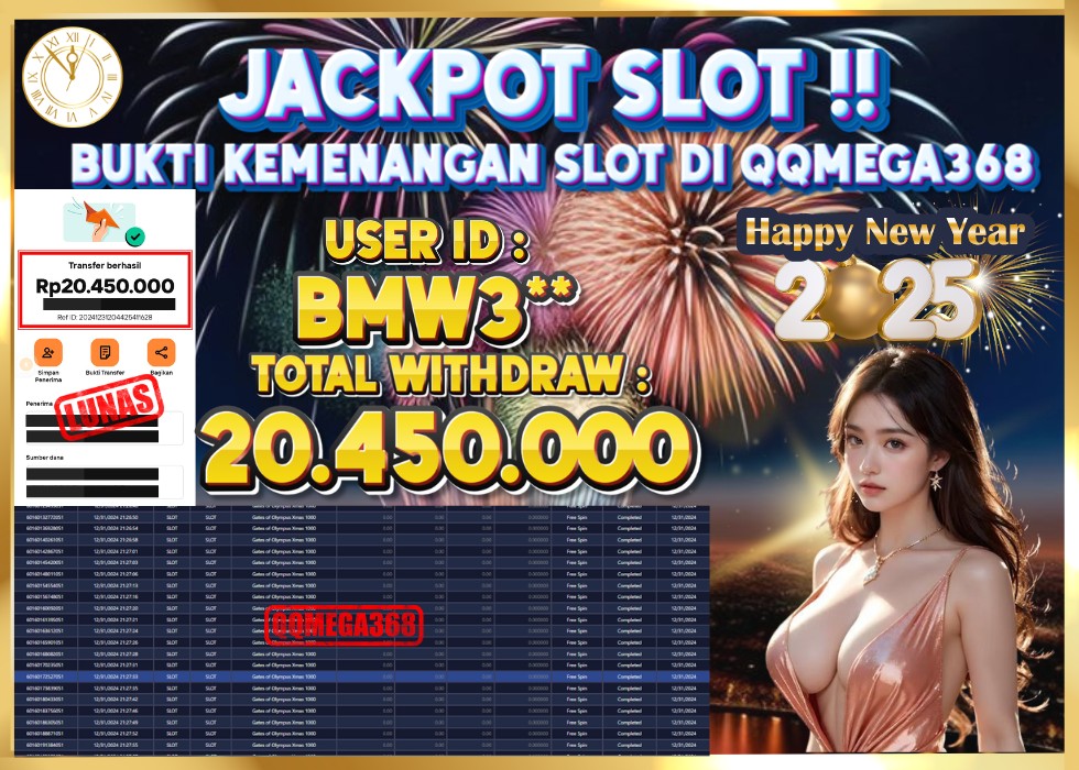 QQMEGA368 JACKPOT Rp 20.450.000 - LUNAS!!!