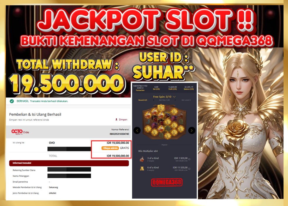 QQMEGA368 JACKPOT Rp 15.800.000 - LUNAS!!!