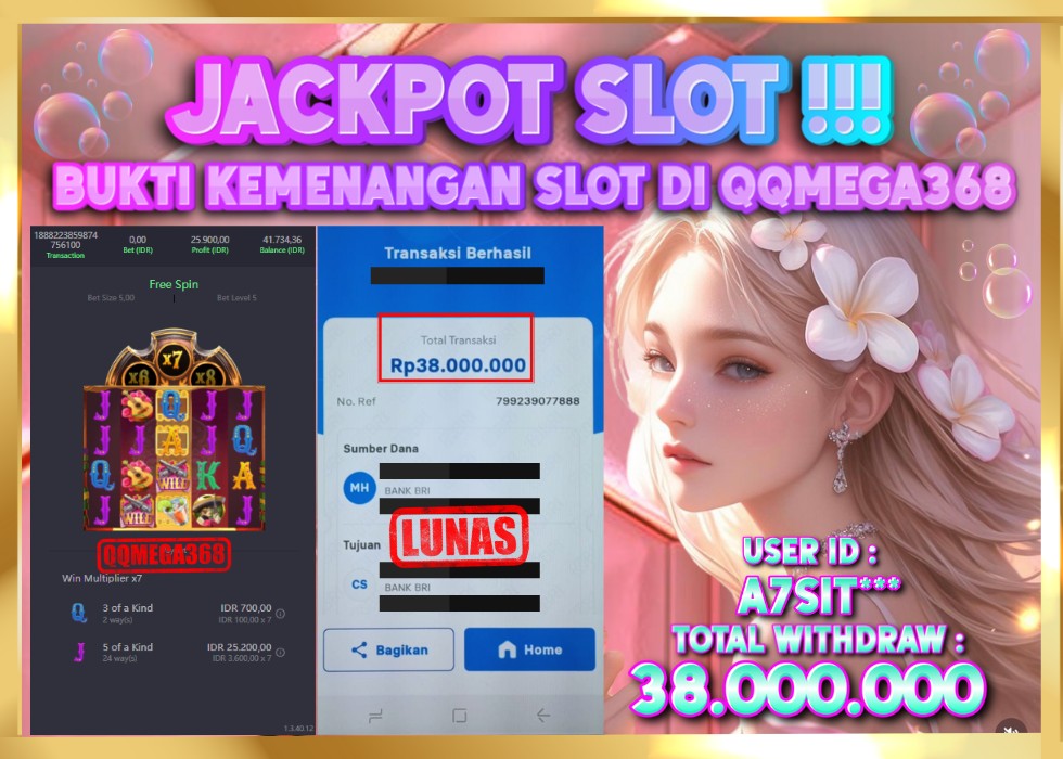 QQMEGA368 JACKPOT Rp 38.000.000 - LUNAS!!!