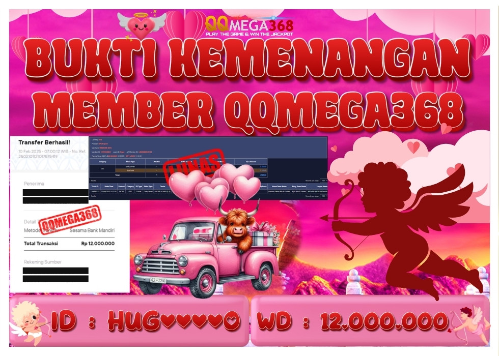 QQMEGA368 JACKPOT Rp 12.000.000 - LUNAS!!!