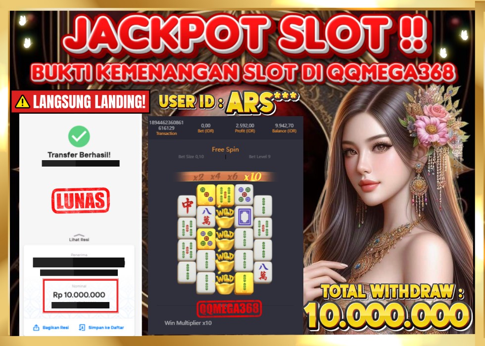 QQMEGA368 JACKPOT Rp 10.000.000 - LUNAS!!!