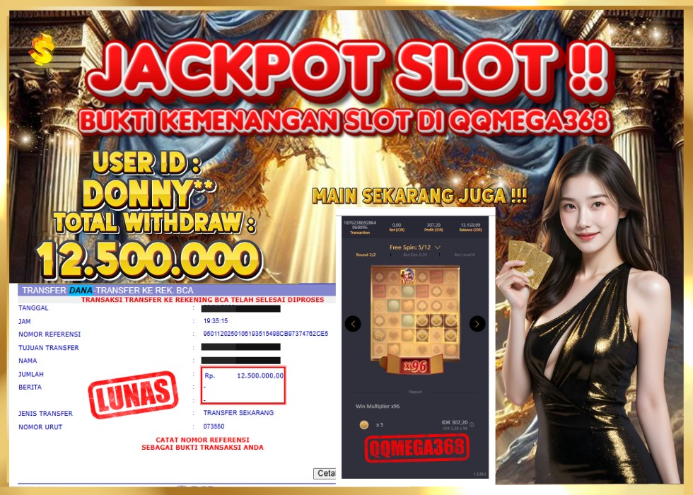 QQMEGA368 JACKPOT Rp 12.500.000 - LUNAS!!!