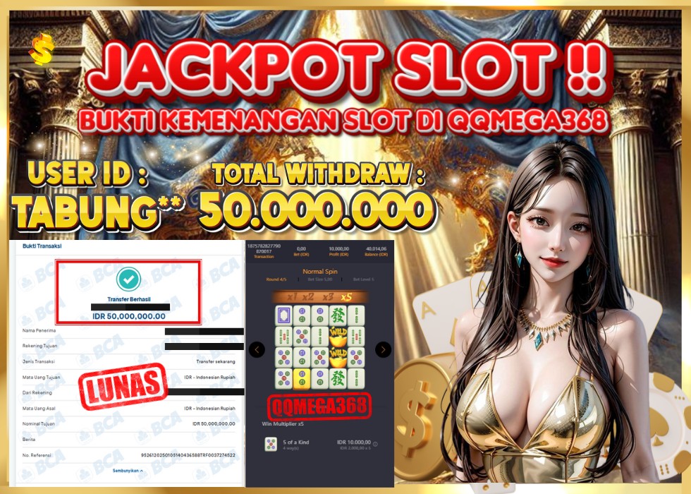 QQMEGA368 JACKPOT Rp 50.000.000 - LUNAS!!!
