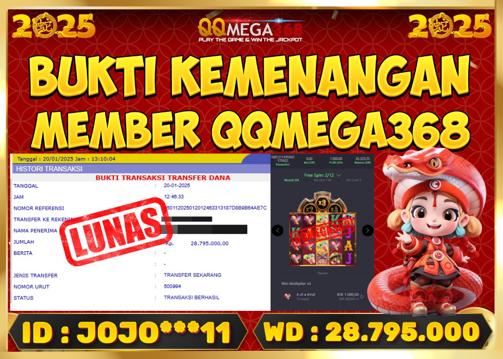 QQMEGA368 JACKPOT Rp 15.072.000 - LUNAS!!!