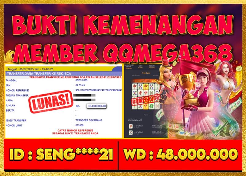 QQMEGA368 JACKPOT Rp 48.000.000 - LUNAS!!!