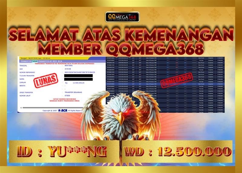 QQMEGA368 JACKPOT Rp 12.500.000 - LUNAS!!!