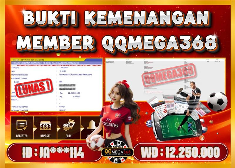QQMEGA368 JACKPOT Rp 12.250.000 - LUNAS!!!