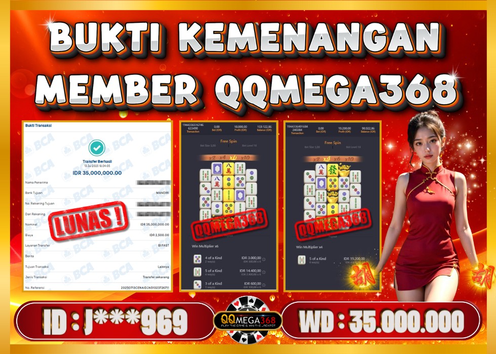 QQMEGA368 JACKPOT Rp 35.000.000 - LUNAS!!!