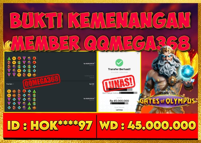 QQMEGA368 JACKPOT Rp 45.000.000 - LUNAS!!!