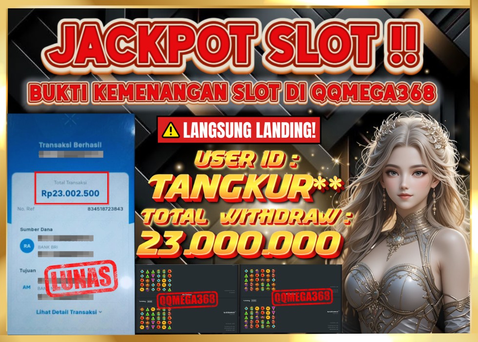 QQMEGA368 JACKPOT Rp 23.000.000 - LUNAS!!!