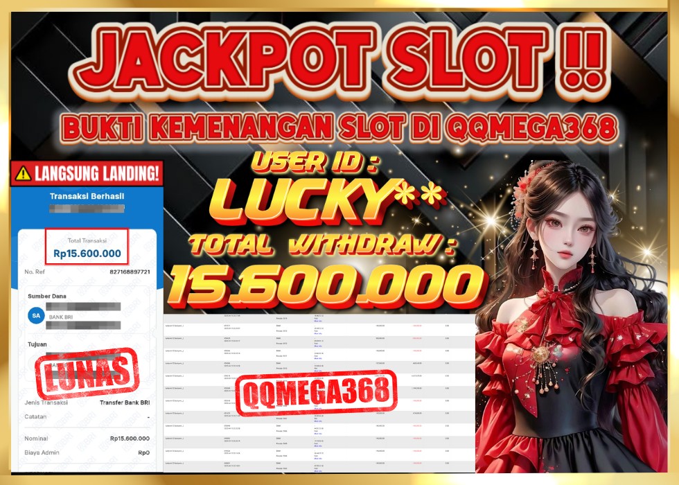 QQMEGA368 JACKPOT Rp 15.600.000  - LUNAS!!!