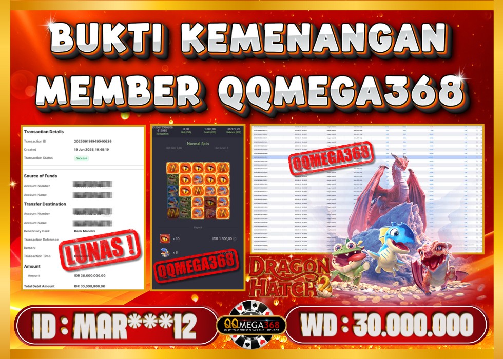 QQMEGA368 JACKPOT Rp 30.000.000 - LUNAS!!!
