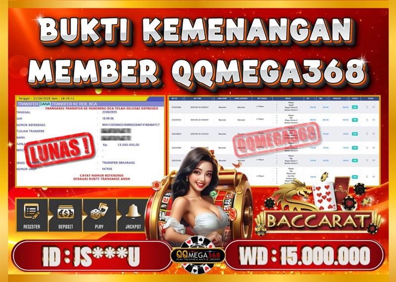 QQMEGA368 JACKPOT Rp 15.000.000 - LUNAS!!!