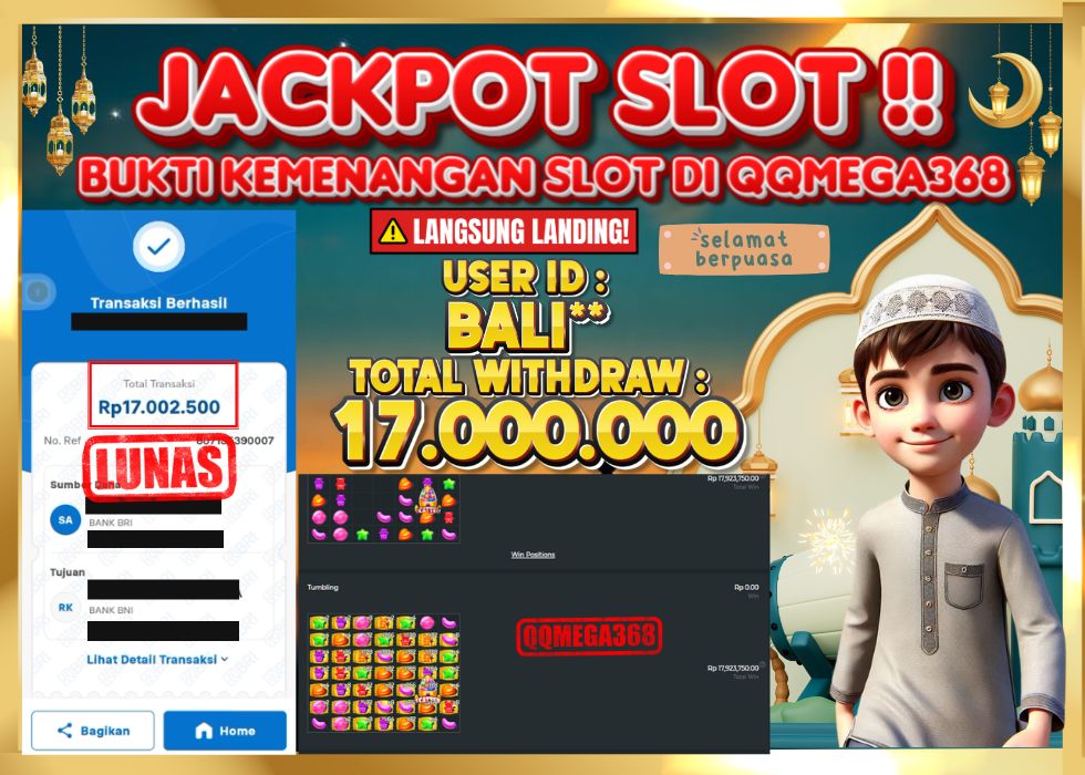 QQMEGA368 JACKPOT Rp 17.000.000 - LUNAS!!!