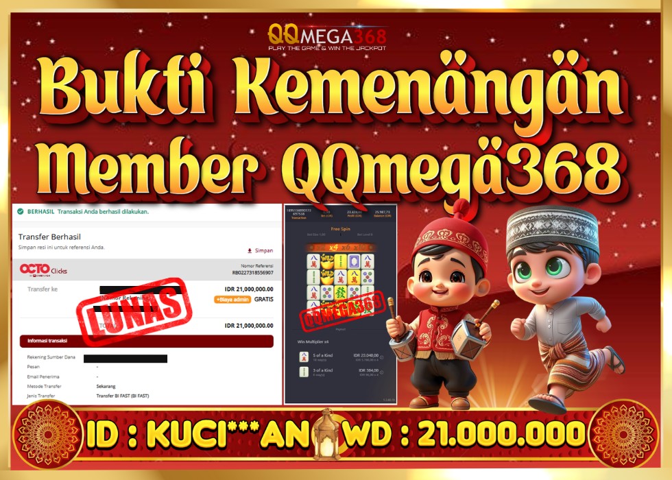 QQMEGA368 JACKPOT Rp 21.000.000 - LUNAS!!!