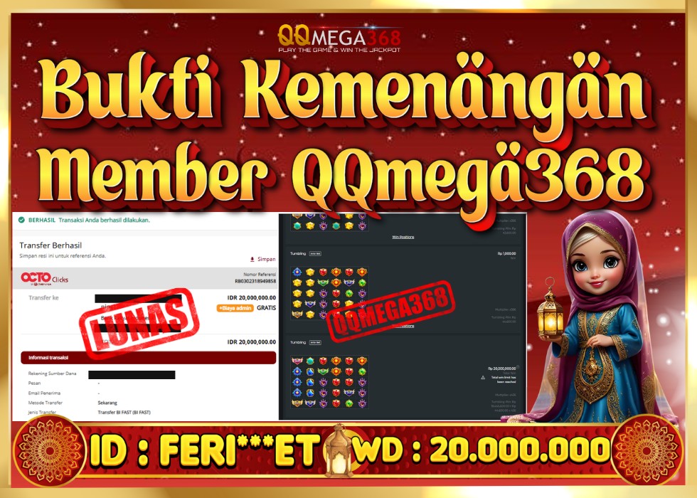 QQMEGA368 JACKPOT Rp 20.000.000 - LUNAS!!!