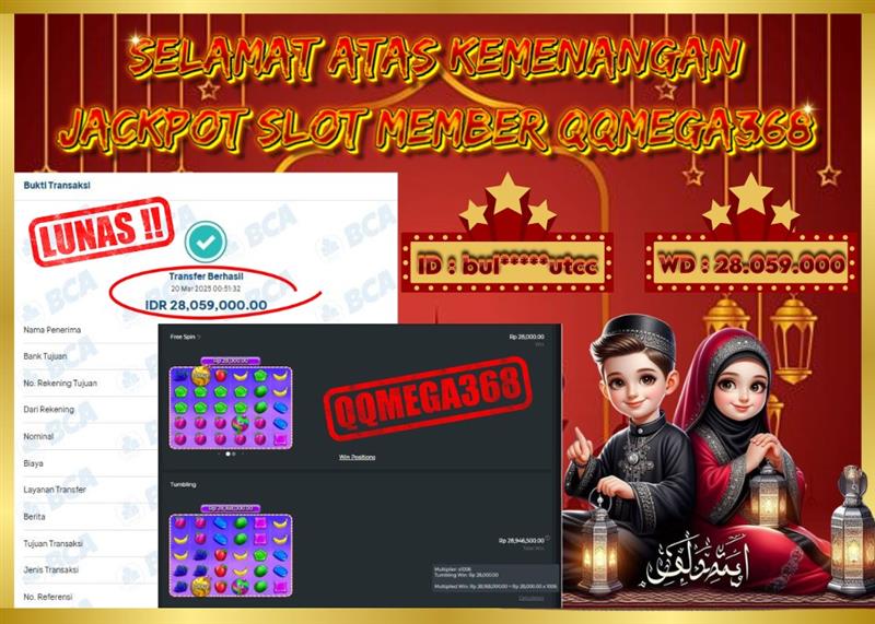 QQMEGA368 JACKPOT Rp 28.059.000 - LUNAS!!!