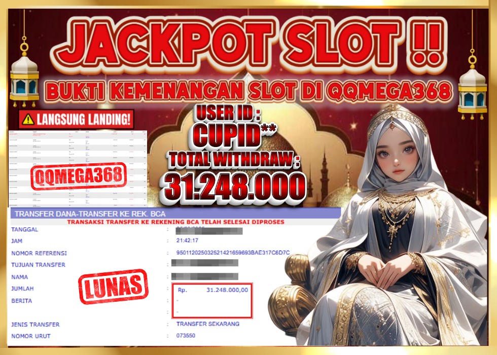 QQMEGA368 JACKPOT Rp 31.248.000 - LUNAS!!!