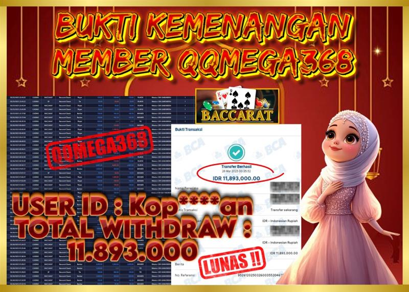 QQMEGA368 JACKPOT Rp 11.893.000 - LUNAS!!!