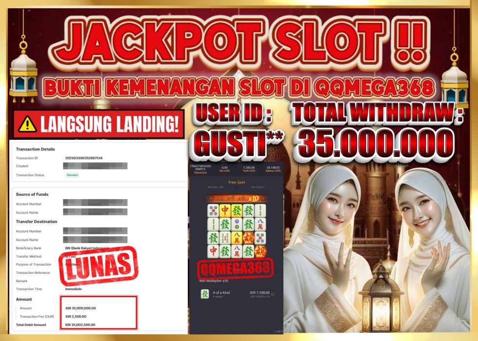 QQMEGA368 JACKPOT Rp 35.000.000  - LUNAS!!!