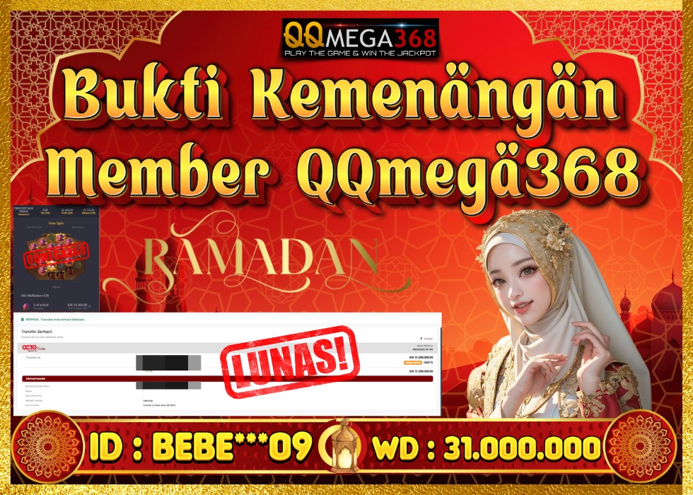 QQMEGA368 JACKPOT Rp 31.000.000 - LUNAS!!!