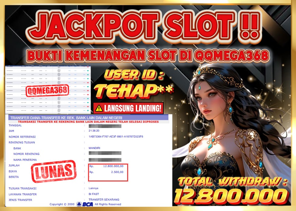 QQMEGA368 JACKPOT Rp 12.800.000  - LUNAS!!!