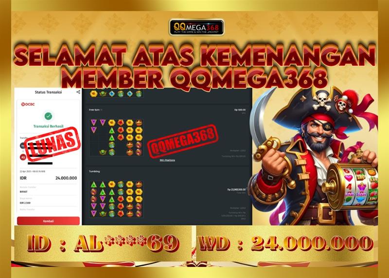 QQMEGA368 JACKPOT Rp 9.500.000  - LUNAS!!!